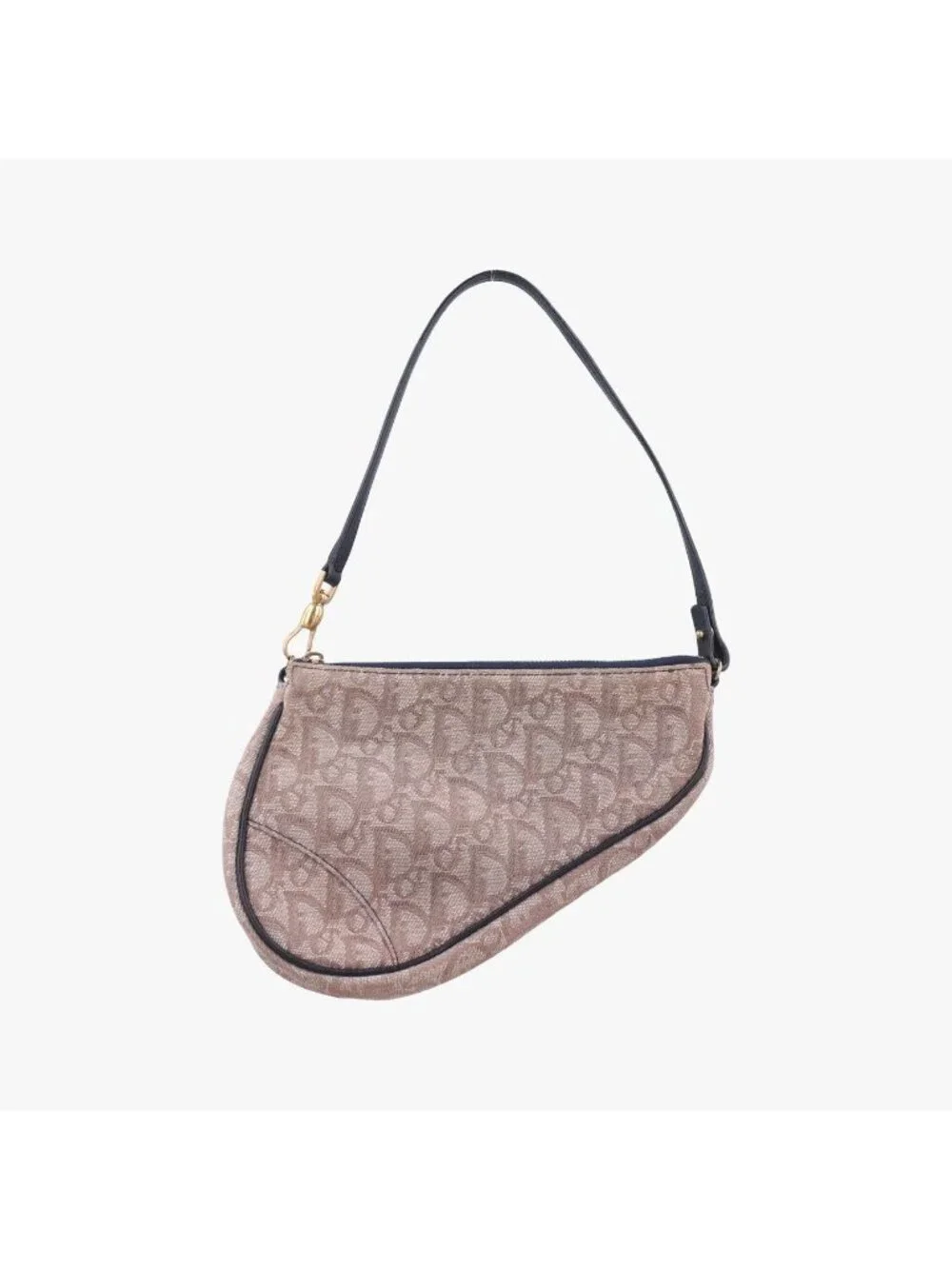 Dior Saddle Navy Beige Pink Jacquard MC Handbag